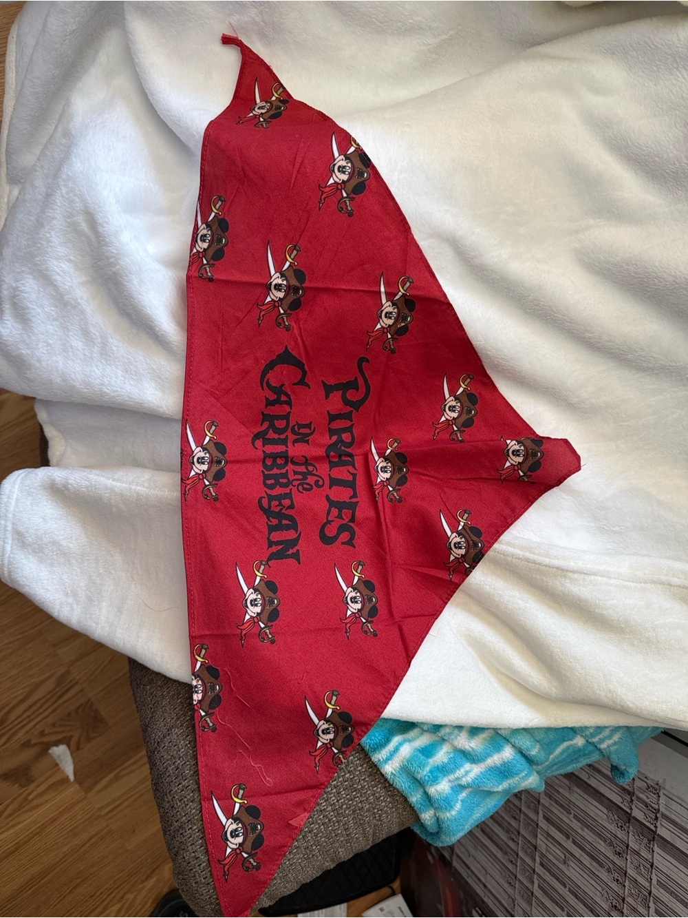 Red 'Pirates of the Caribbean' Bandana Scarf